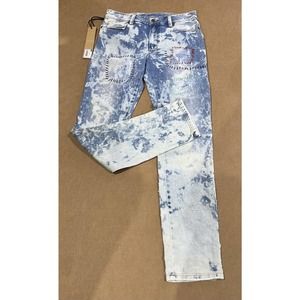 Ksubi Women's High Times‎ Jeans in Mottled Blue Skinny NWT size 29.